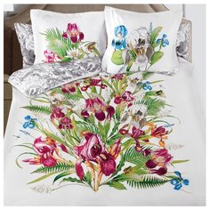 Постельное белье 2-спальное Mona Liza Iris сатин, 50 х 70 и 70 х 70 см