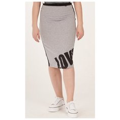 Юбка Nota Bene размер 140, серый меланж