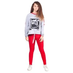 Спортивный костюм Nota Bene размер 140, серый/красный