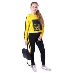 Спортивный костюм Nota Bene размер 146, черный/желтый