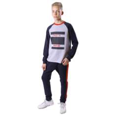 Спортивный костюм Nota Bene размер 152, серый/синий