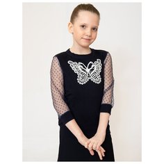 Блузка Nota Bene размер 140, темно-синий