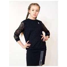 Блузка Nota Bene размер 146, темно-синий