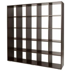 Стеллаж Vental Шелф-5 25 полок, материал: ЛДСП, ШxГxВ: 175х35х174.6 см, венге