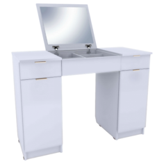 Столик туалетный Vental Римини-5, ДхШ: 111 х 43 см, белый