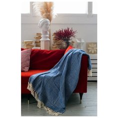 Плед Этель Марвари 125х150 см, синий