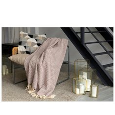 Плед Этель Идига 140х200 см, светло-коричневый