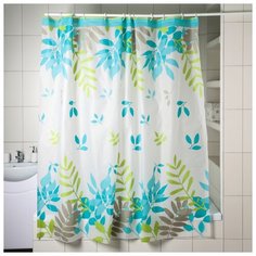 Штора для ванной Доляна Райский сад 180x180 Райский сад