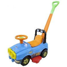 Каталка-толокар Molto Джип с ручкой №2 (6294 / 62932 / 62949 / 62956) голубой