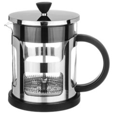 Френч-пресс Agness 884-049 (1 л) серебристый/черный