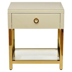 Тумба прикроватная Garda Decor KFC763/KFC763E7, ШхГхВ: 45х40х51 см, цвет: бежевая