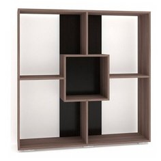 Стеллаж Баронс Норд СТ.109.1168-00 5 полок, материал: ЛДСП, ШxГxВ: 117х29х118.8 см, венге цаво/ясень шимо темный