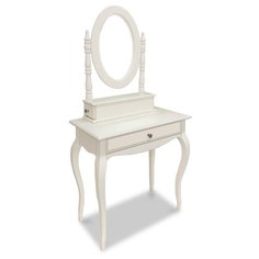 Столик туалетный ВМК-Шале Оливер, ДхШ: 70 х 45 см, слоновая кость