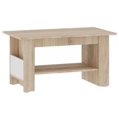 Столик журнальный NK-MEBEL Оксфорд, ДхШ: 90 х 50 см, белый/дуб сонома