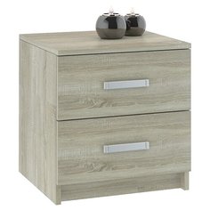 Тумба для гостиной NK-MEBEL Лофт 420 2 ящика, ШхГхВ: 42х40.3х44.3 см, цвет: дуб сонома