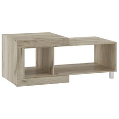 Столик журнальный NK-MEBEL Генезис, ДхШ: 120 х 60 см, дуб серый крафт