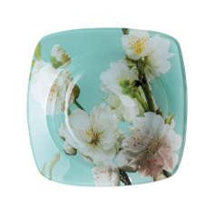 Доляна Миска Весенний вальс 14 х 14 см голубой