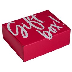Коробка подарочная Дарите счастье Gift box 27 х 9 х 21 см красный