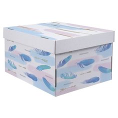 Коробка подарочная Дарите счастье Легкости 31,2 х 16,1 х 25,6 см голубой