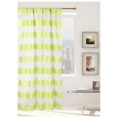 Тюль Этель Зеленое лето на ленте 290х280 см белый/зеленый