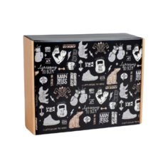 Коробка подарочная Дарите счастье Брутальность 27×9×21 см черный