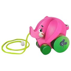 Каталка-игрушка Крона Слоник (213-051) розовый