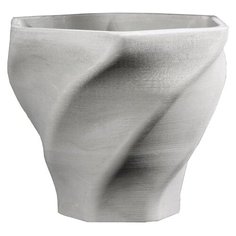 Кашпо Дарите счастье Феерия 15 х 14 см серый