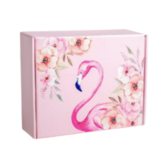 Коробка подарочная Дарите счастье Фламинго 27×9×21 см розовый