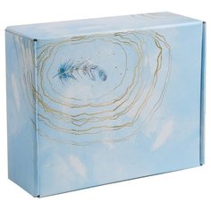 Коробка подарочная Дарите счастье Inspiration 27 × 9 × 21 см голубой