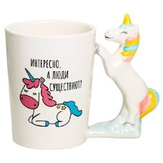 Дорого внимание Кружка Единорог 400 мл белый
