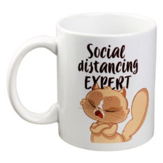 Дорого внимание Кружка Social distancing expert 300 мл белый