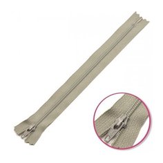 YKK Молния витая неразъемная 0561179/12, 12 см, серый/серый