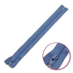 YKK Молния витая неразъемная 0561179/16, 16 см, 839 джинсово-голубой/джинсово-голубой