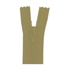 YKK Молния витая неразъемная 0561179/12, 12 см, бежево-коричневый/бежево-коричневый