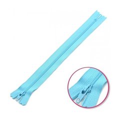 YKK Молния витая неразъемная 0561179/12, 12 см, голубой лед/голубой лед