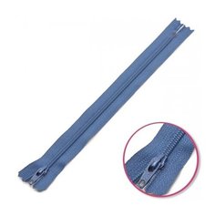 YKK Молния витая неразъемная 0561179/12, 12 см, джинсово-голубой/джинсово-голубой