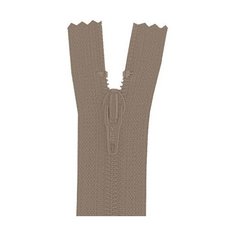 YKK Молния витая неразъемная 0561179/12, 12 см, пастельно-коричневый/пастельно-коричневый