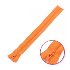 YKK Молния витая неразъемная 0561179/12, 12 см, апельсиновый/апельсиновый