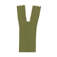 YKK Молния витая неразъемная 0561179/16, 16 см, 011 оливково-желтый/оливково-желтый