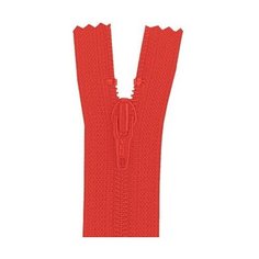 YKK Молния витая неразъемная 0561179/16, 16 см, 820 алый/алый