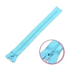 YKK Молния витая неразъемная 0561179/16, 16 см, голубой лед/голубой лед