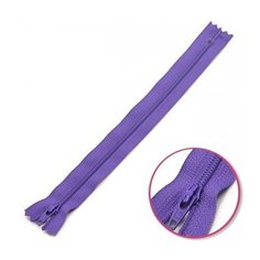YKK Молния витая неразъемная 0561179/12, 12 см, сиренево-синий/сиренево-синий