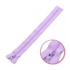 YKK Молния витая неразъемная 0561179/12, 12 см, пастельно-сиреневый/пастельно-сиреневый