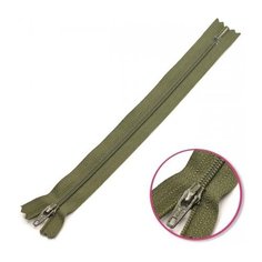 YKK Молния витая неразъемная 0561179/12, 12 см, оливка/оливка