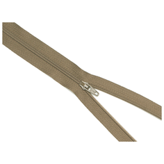 YKK Молния витая неразъемная 0561179/12, 12 см, светло-коричневый/светло-коричневый