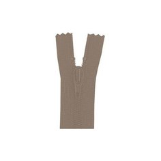 YKK Молния витая неразъемная 0561179/16, 16 см, пастельно-коричневый/пастельно-коричневый