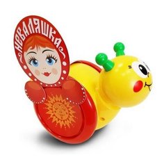 Каталка-игрушка Биплант Улитка №1 (15018) красный/желтый