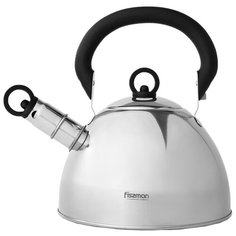 Fissman Чайник GEMMA 1.8 л, сталь/черный