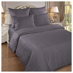 Пододеяльник Традиция страйп-сатин 180 х 222 см мокрый асфальт