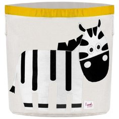 Корзина 3 Sprouts Зебра 43х44.5 см (SPR210) черный/белый